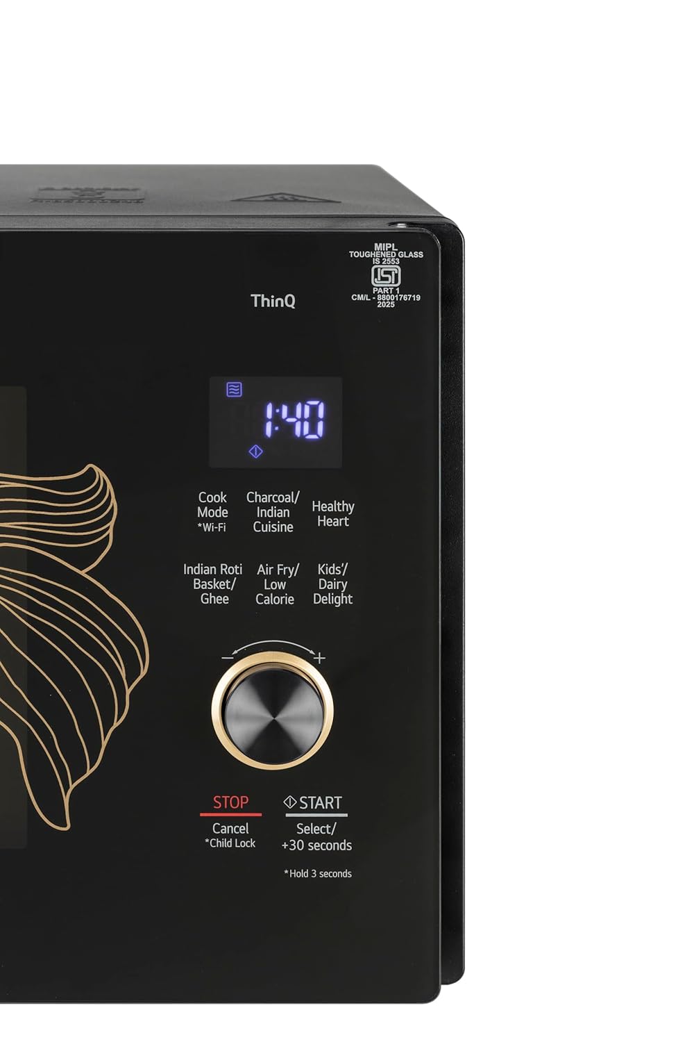 LG MJEN286UGWF 28 L, Convertible Microwave Oven with Air Fry, Charcoal Lighting Heater, Wi-Fi Enabled ( Black, Motorised Rotisserie, 60 Air Fry Recipe, 40 Scan to Cook Recipes & 331 Auto Cook Menu) Mahajan Electronics Online
