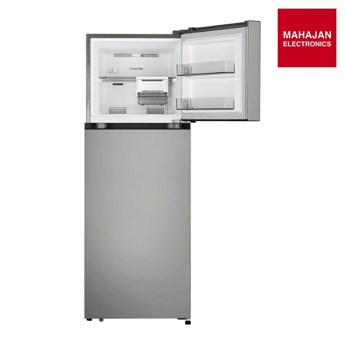 LG GLT2526XWPZ 251 Litres 2 Star Frost Free Double Door Convertible Refrigerator with Express Freeze (Shiny Steel) (2026 Model) โ Mahajan Electronics Online.