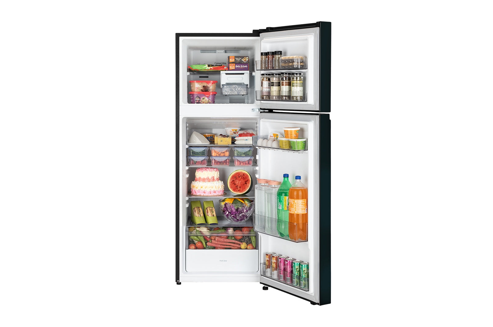 LG GLT2526XWEL 251L Double Door Refrigerator, Convertible, Auto Smart Connect, Smart Inverter Compressor, Multi Air Flow, Emerald Lotus, 2 Star9 Mahajan Electronics Online