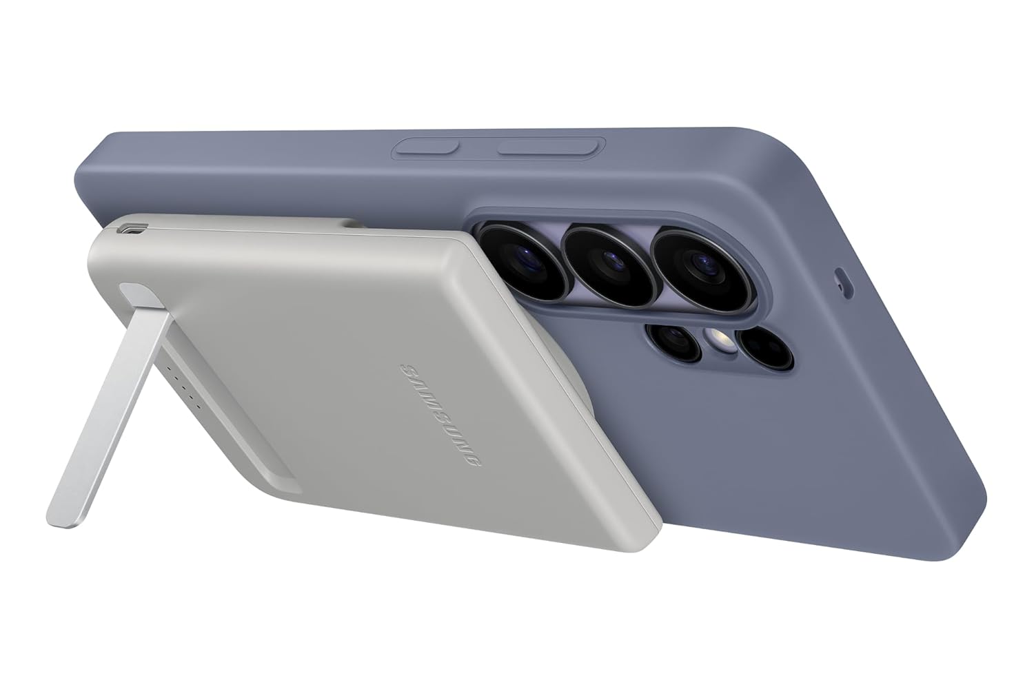 Samsung Galaxy Magnetic Wireless Battery Pack (Gray Color), 5000mAh, Qi2 15W Wireless Charging, 25W Wired Charging, Built-in Kick Stand, Type C to C Cable Included Mahajan Electronics Online