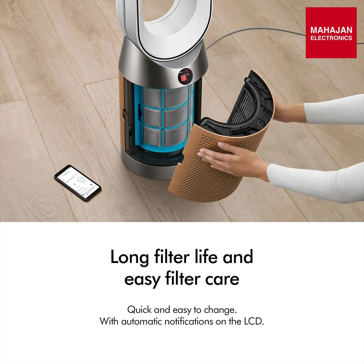 Dyson Hot and Cool HP12 Air Purifier with Remote Control (Allergy Friendly, White & Gold) – Mahajan Electronics Online.