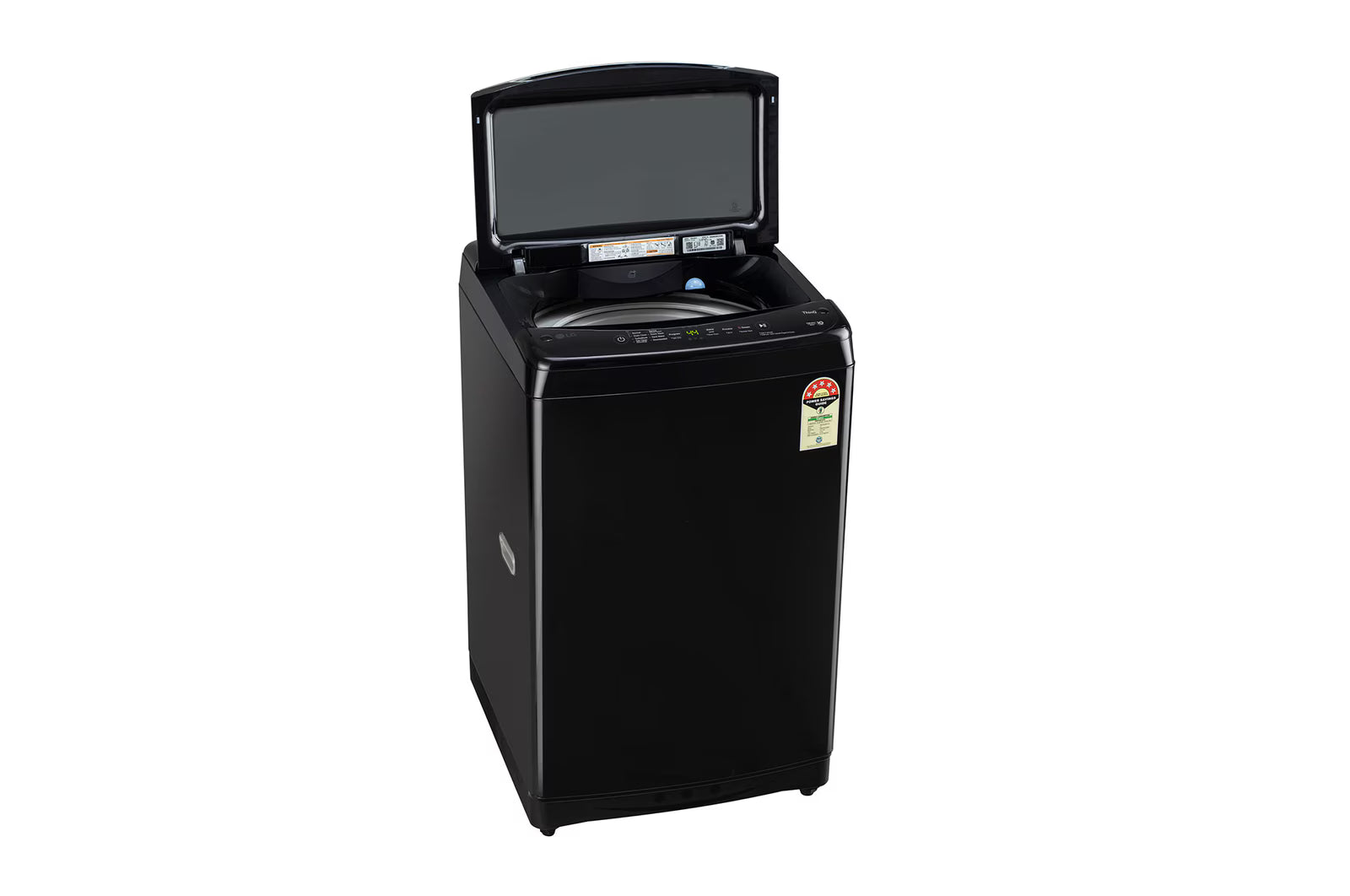 LG T90V4OB1S 9Kg Top Load Washing Machine, In-Built Heater, Onyx Black Mahajan Electronics Online