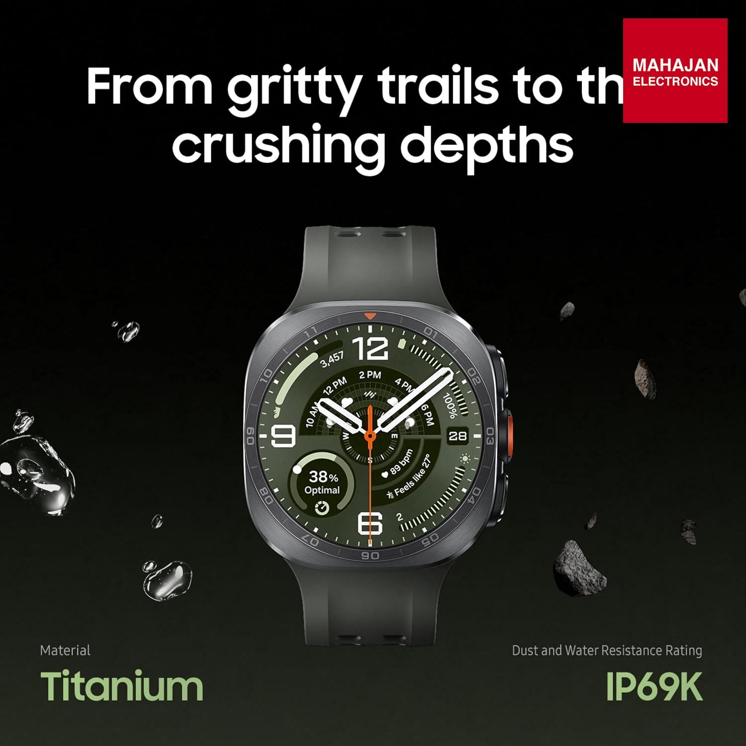 Samsung Galaxy Watch Ultra2 (47mm LTE, Titanium Grey) Samsung – Mahajan Electronics Online.