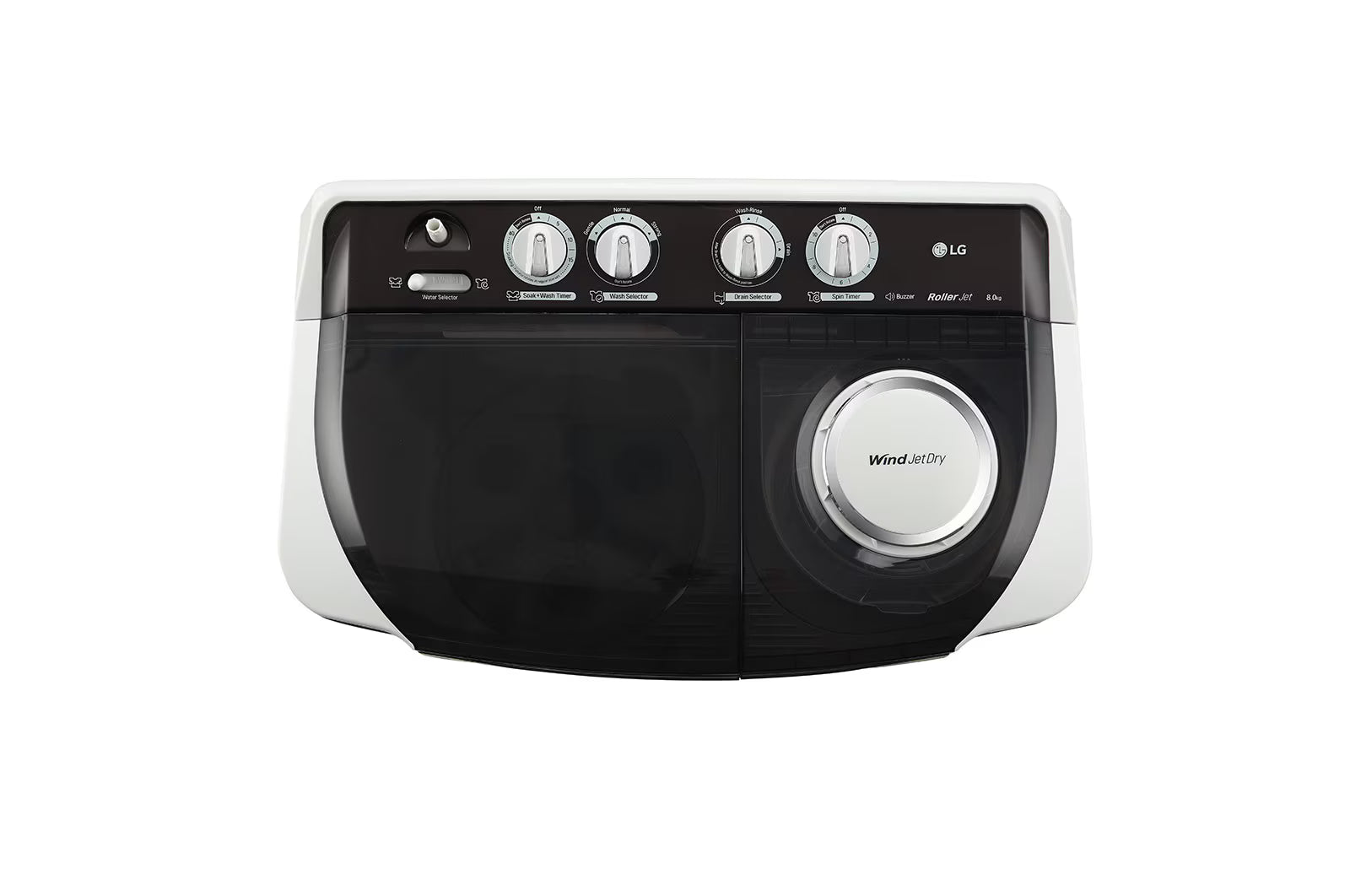 LG P8015SGAZ 8 Kg Semi Automatic Top Load Washing Machine – 5 Star, Wind Jet Dry, 1300 RPM Mahajan Electronics Online