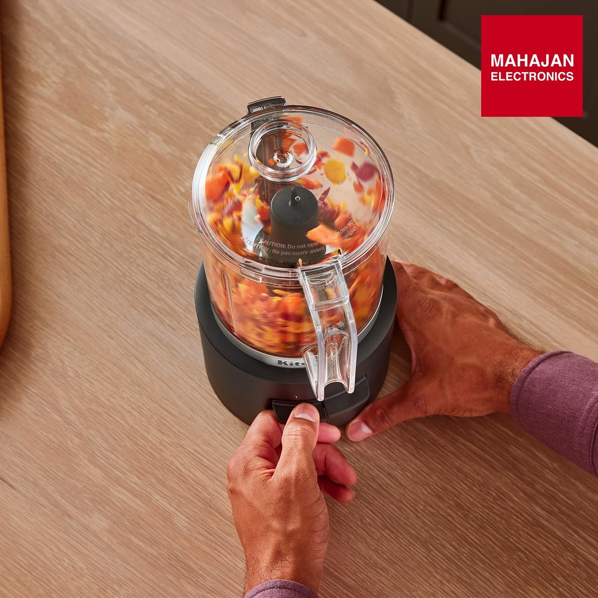 KitchenAid 5KFCR500ABM Go Cordless Food Chopper, 1.18L BPA-Free Work Bowl, 2-Speed with Pulse, Stainless Steel Multipurpose Blade & Whisk (Lithium Ion Battery 10.8V – Mahajan Electronics Online.