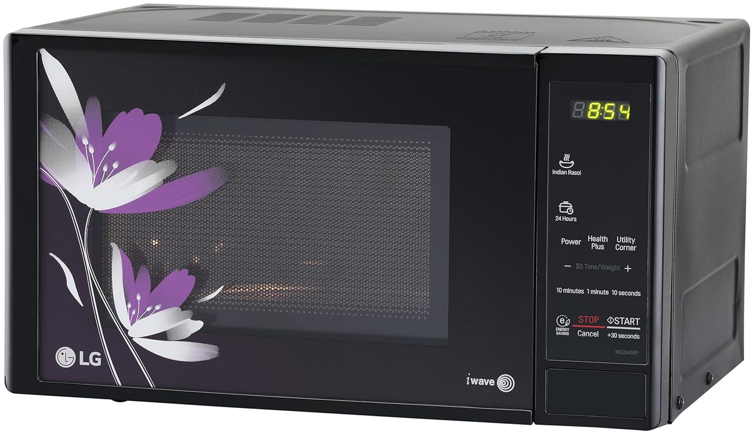 LG 20 L Solo Microwave Oven (MS2043BP, Black, Health plus Menu, I-Wave Technology, Indian Cuisine, Even Reheat & Defrost, Auto Cook Menu, Anti-Bacterial Cavity & Steam Clean) Mahajan Electronics Online