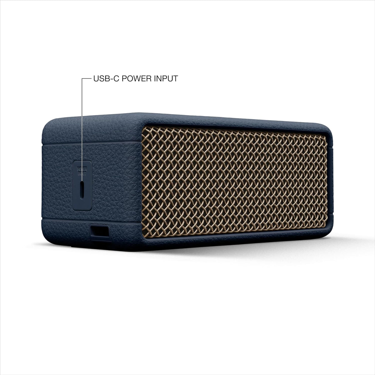 Marshall Smartchoice Emberton III Compact Portable Bluetooth Speaker with 32+ Hours of Playtime, (360ยฐ Sound), Dust & Waterproof (IP67) โ Midnight Blue โ Mahajan Electronics Online.