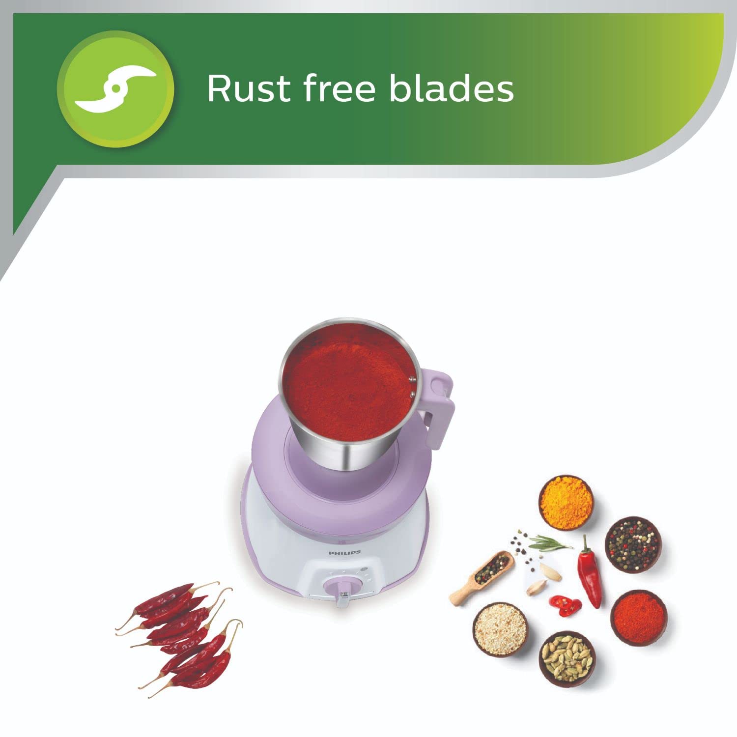 Philips HL7581 600W Juicer Mixer Grinder with 3 Jars, XL Feeding Tube & Turbo Power Motor – Pink (Avenger 600 Series)