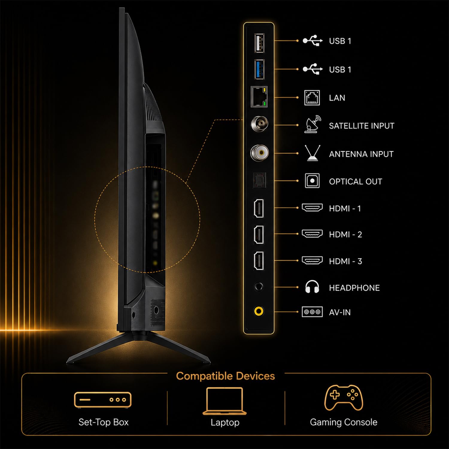 Vu GLO50MINILED California 126cm (50 inches) Glo MiniLED Google 4K TV VUGLOMINILED 2026 VU Technologies