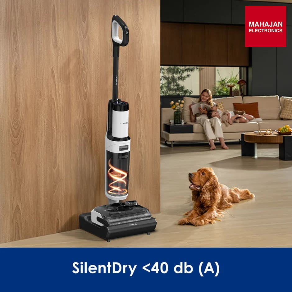Tineco Floor One S6 Stretch Max Cordless Wet Dry Vacuum Cleaner, 180°Lay-Flat Smart Vacuum Mop, 45 Minutes Long Runtime 158℉ Flashdry Self-Cleaning Tineco