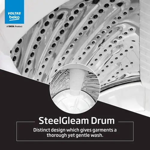 Voltas Beko WTL7004UEA/SPBPOD 7 Kg 5 Star Fully Automatic Top Load Washing Machine with Double Waterfall | 4 Wash Programs | Purestream Pulsator Mahajan Electronics Online