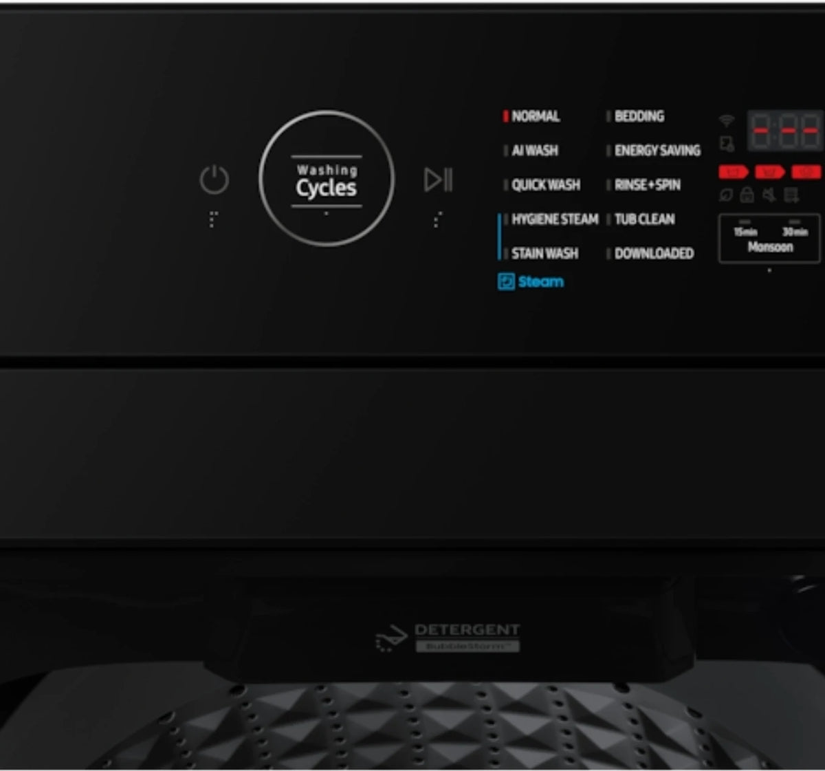 Samsung WA80F08H2BTL 8kg Fully Automatic Top Load Black Samsung online mahajan electronics