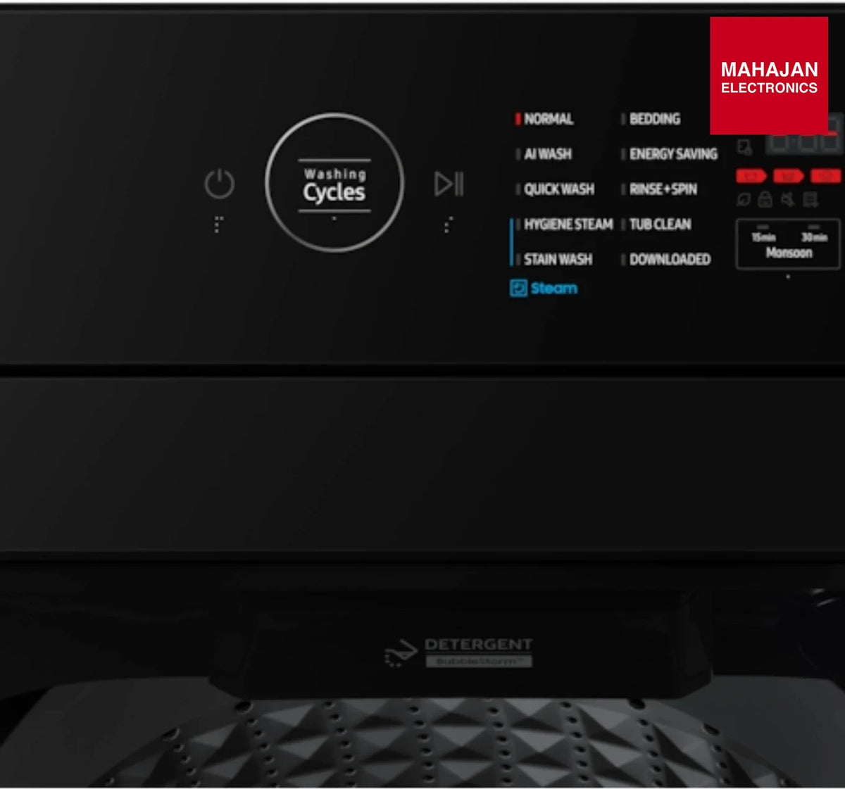Samsung WA80F08H2BTL 8 Kg Fully Automatic Top Load Washing Machine – Black Caviar – Mahajan Electronics Online.