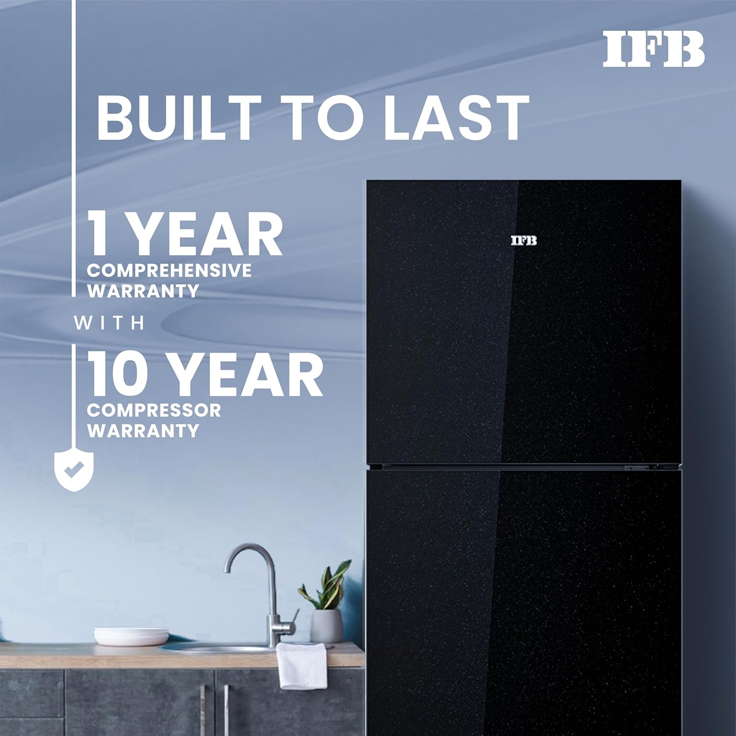 IFB IFBFF-3362IKG Frost - Free Refrigerator 285 L | 2 Star | Glass Model | Eco-Cool Series Mahajan Electronics Online