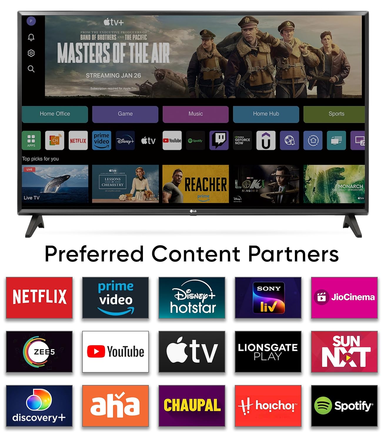 LG 32LQ643BPTA 80 cm (32 inches) HD Ready Smart LED TV (Black)