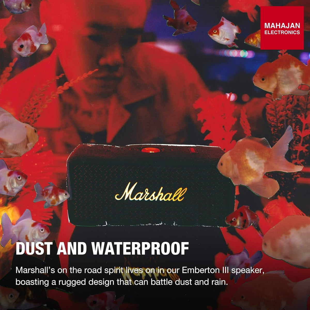 Marshall Emberton III Compact Portable Bluetooth Speaker with 32+ Hours of Playtime – Mahajan Electronics Online.