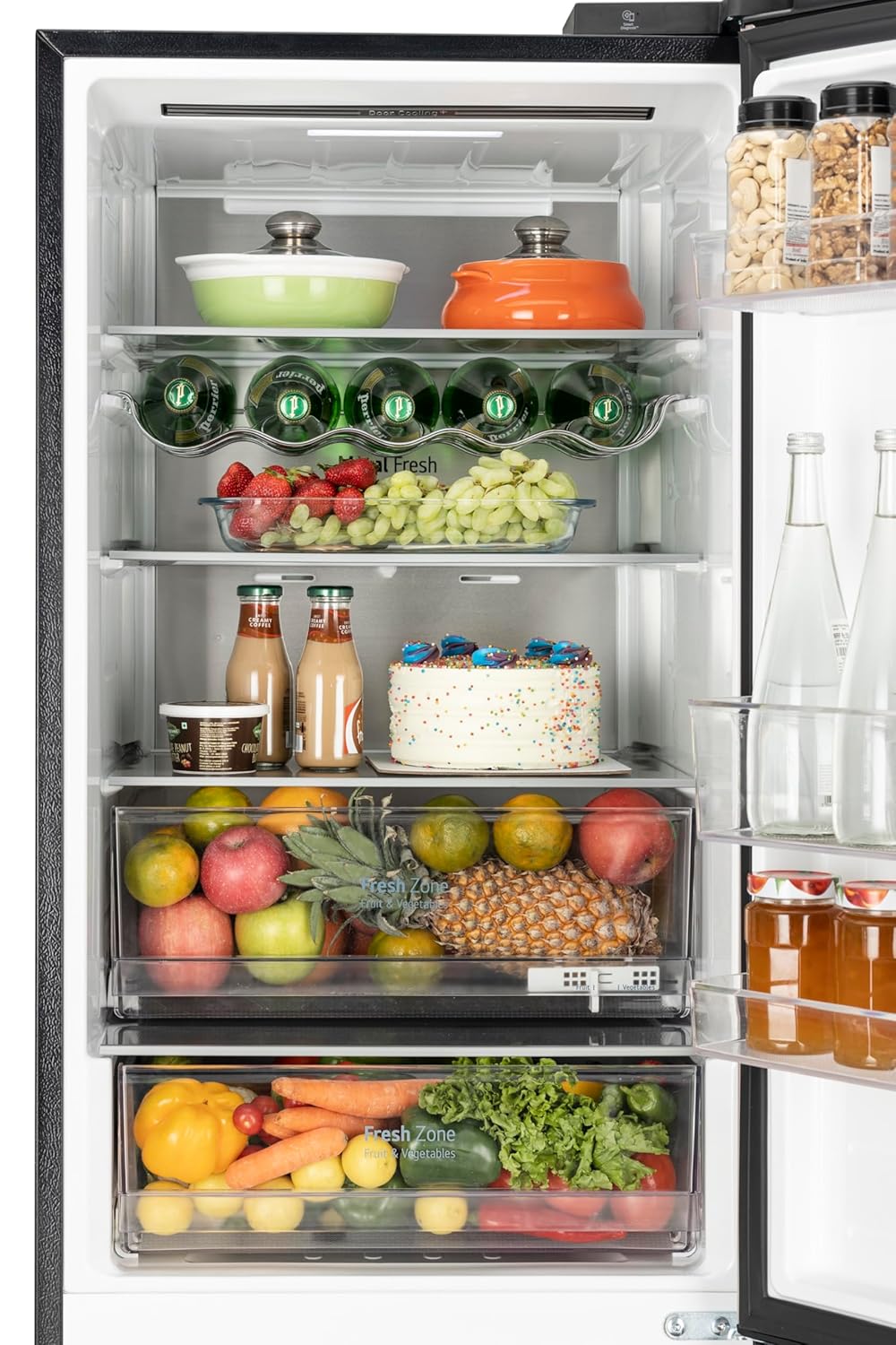 LG GL-B382FPTX 340 L,3 Star,Frost Free,Double Door,Smart Inverter Compressor,Bottom Freezer Refrigerator with DoorCooling+, AI ThinQ,Wi-Fi Convertible (Pink Tango, Express Freeze,Full Wine Rack) Mahajan Electronics Online