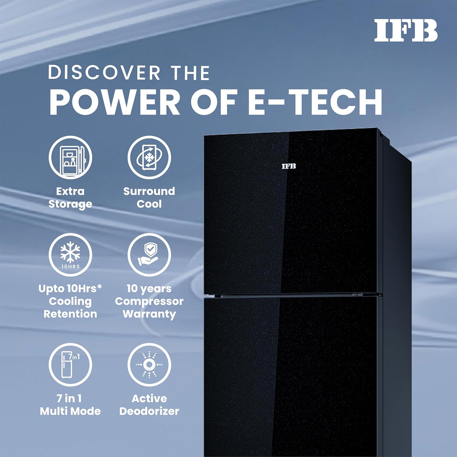 IFB IFBFF-3362IKG Frost - Free Refrigerator 285 L | 2 Star | Glass Model | Eco-Cool Series Mahajan Electronics Online