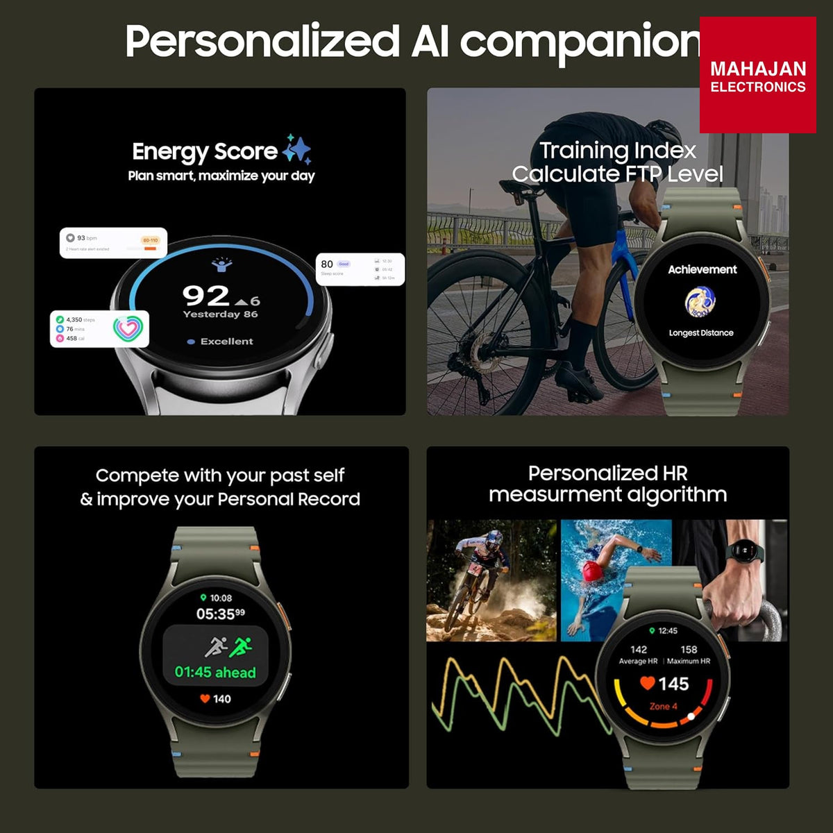 Samsung Galaxy Watch 7 (44mm, Green, BT+LTE) with 3nm Processor | Dual GPS | Sapphire Glass & Armour Aluminum | 5ATM & IP68 | HR, SpO2, BP & ECG Monitor DEMO UNIT – Mahajan Electronics Online.