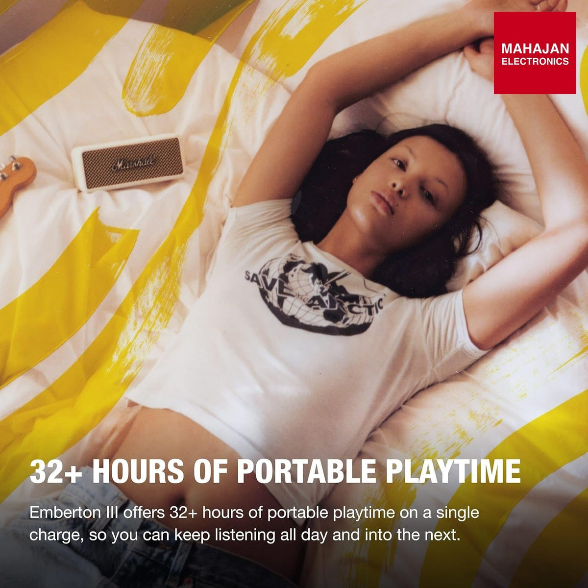 Marshall Emberton III Compact Portable Bluetooth Speaker with 32+ Hours – Mahajan Electronics Online.