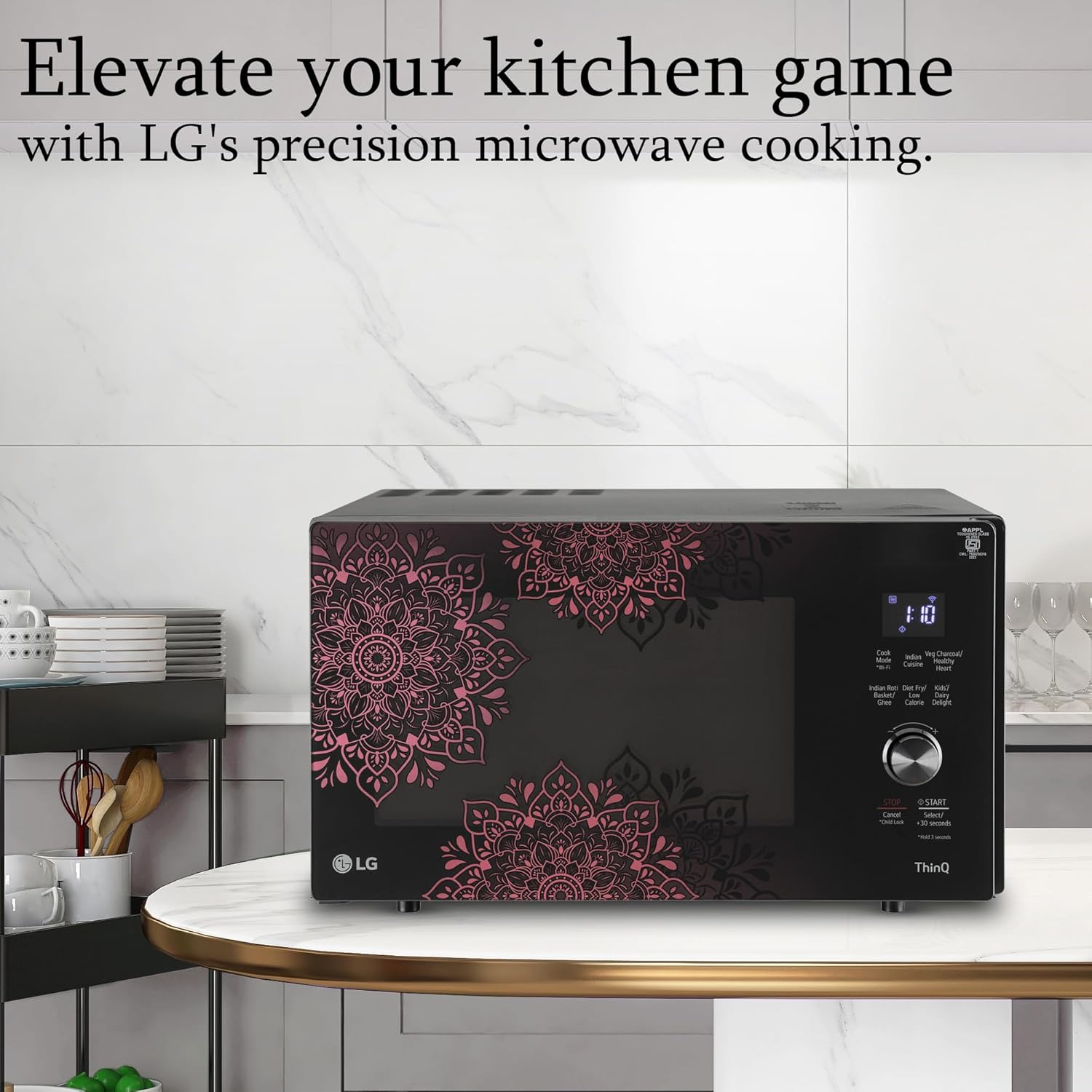 LG MJEN286VIW 28 L Scan to Cook Wi-Fi Enabled Charcoal Convection Microwave Oven Mahajan Electronics Online