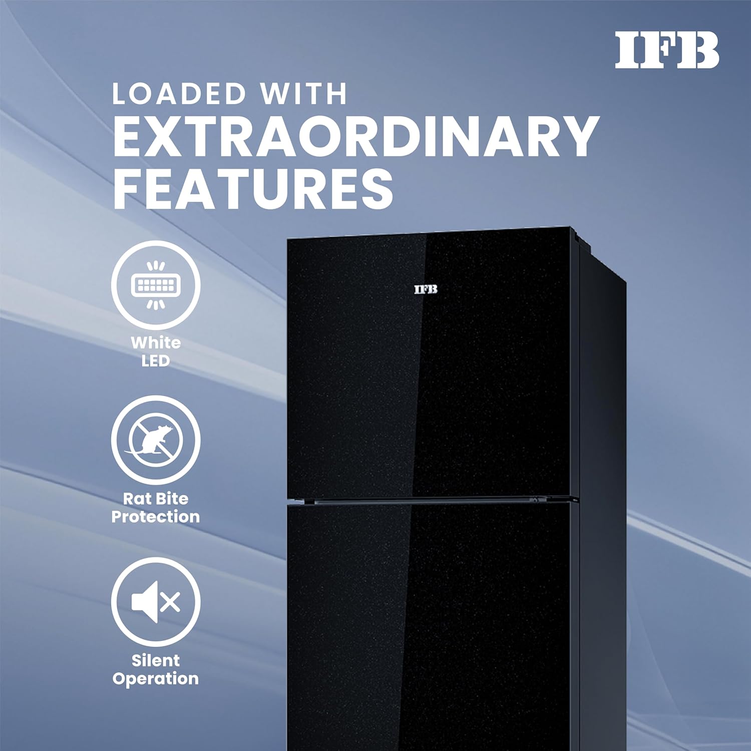 IFB IFBFF-3362IKG Frost - Free Refrigerator 285 L | 2 Star | Glass Model | Eco-Cool Series Mahajan Electronics Online