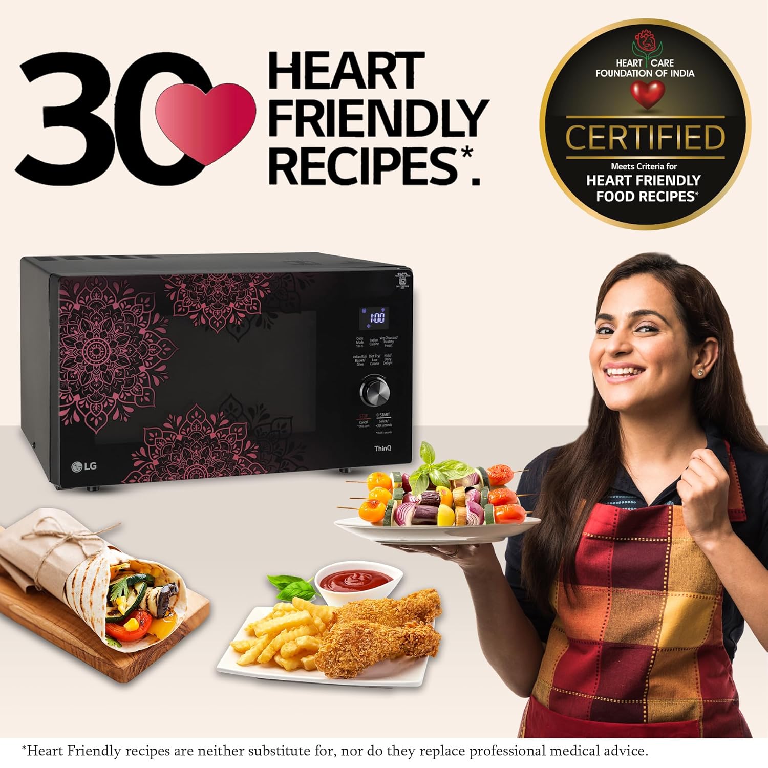 LG MJEN286VIW 28 L Scan to Cook Wi-Fi Enabled Charcoal Convection Microwave Oven Mahajan Electronics Online