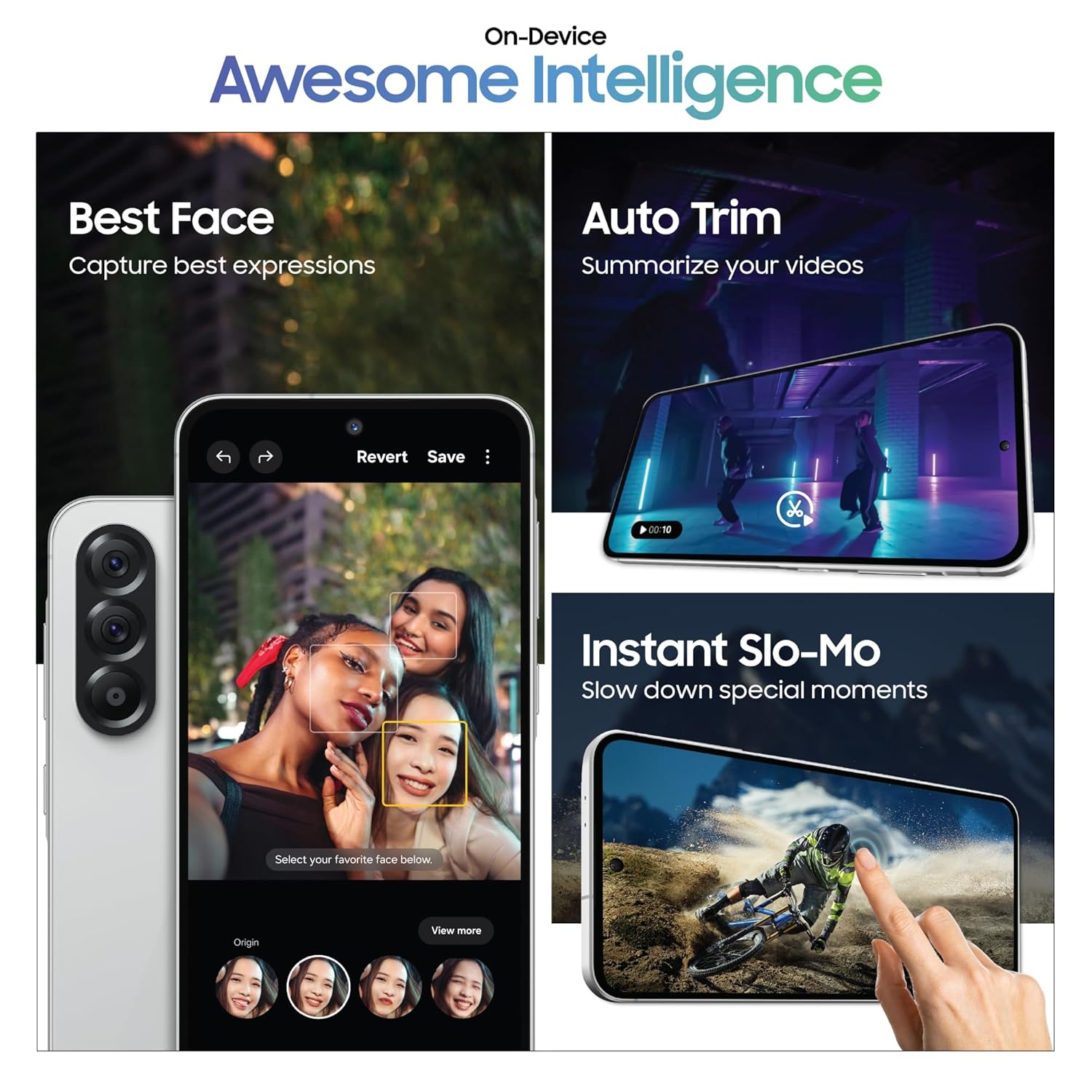 Samsung Galaxy A56 5G (Awesome Light Gray, 8GB, 256GB) | Awesome Intelligence: Circle to Search, Intelligent Editing | Awesome 6 OS & 6 Years Security Updates | IP67 Mahajan Electronics Online