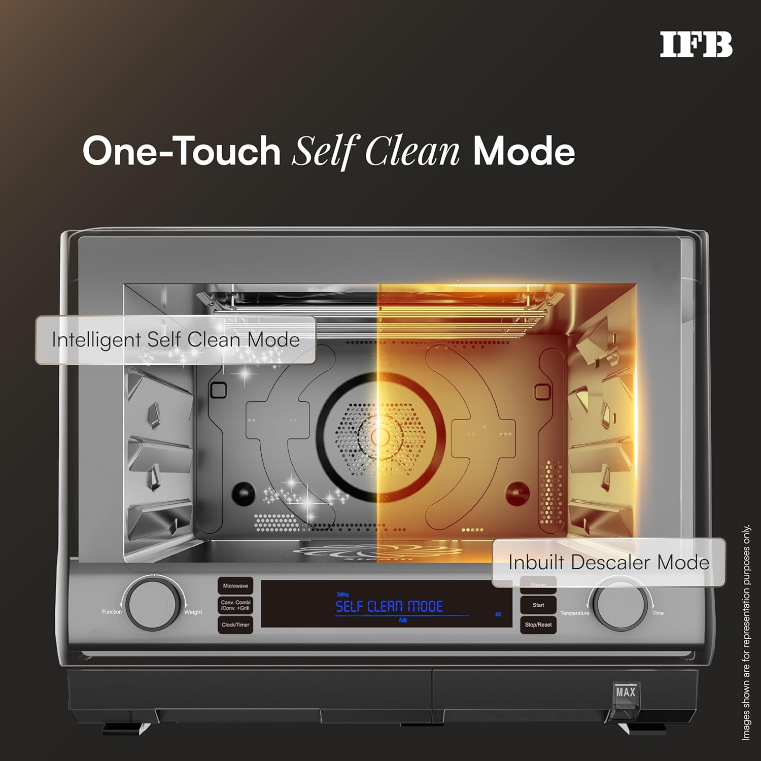 IFB 34FBBSC2 34L, 1000 W, FlatBed with Inverter Technology, 63 Autocook menus, PowerSteam, 6 Power levels, SelfClean, Steralise mode, LCD Display, Convection & Grill Microwave Oven (34FBBSC2, Metallic Grey) mahajan electronics onilne