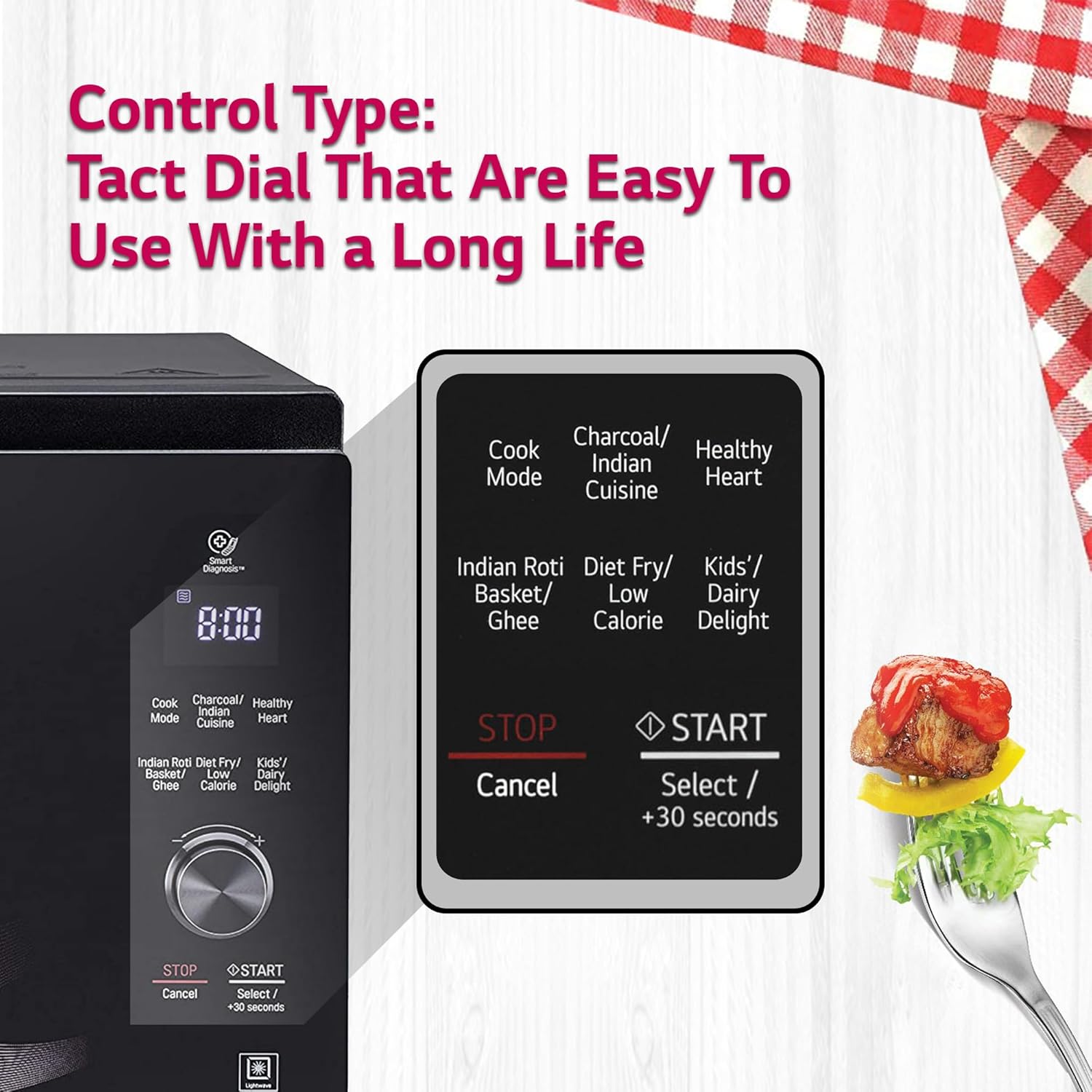 LG MJEN326UHWF 32 L Charcoal Convection Healthy Heart Microwave Oven ( Black) Mahajan Electronics Online