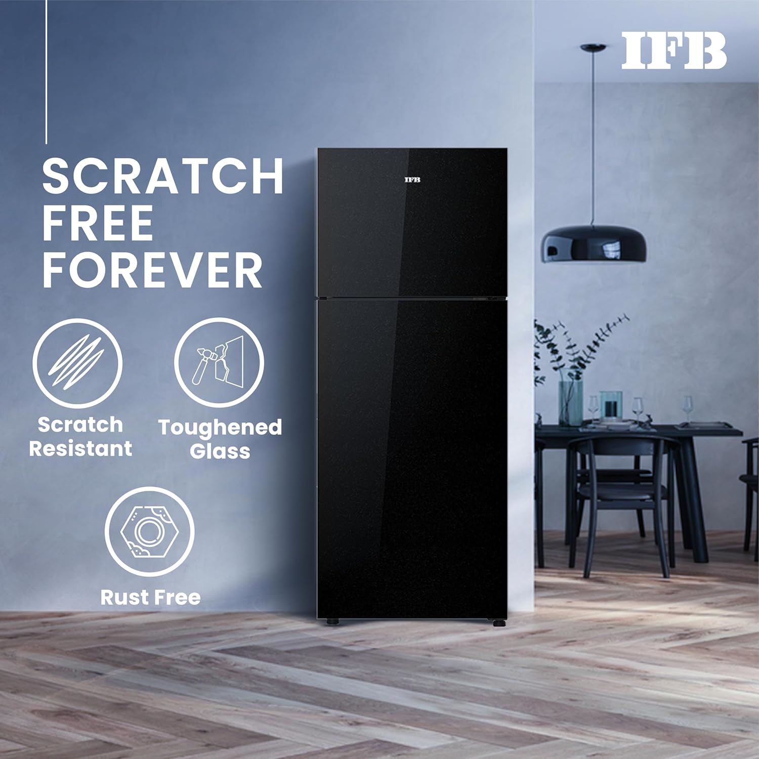 IFB IFBFF-3362IKG Frost - Free Refrigerator 285 L | 2 Star | Glass Model | Eco-Cool Series Mahajan Electronics Online