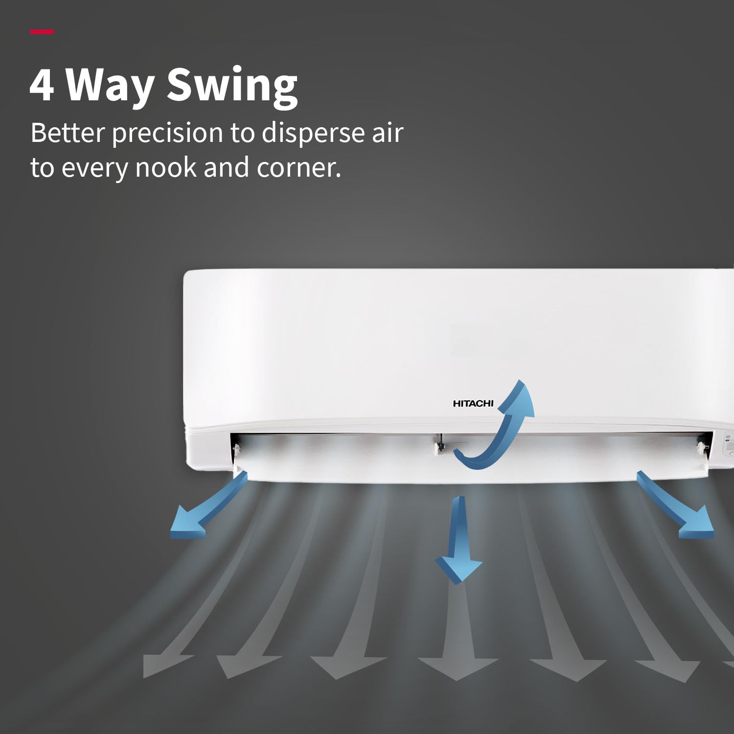 Hitachi RAS.B318PCAIBA1 1.5 Ton 3 Star Fixed Speed Split AC (100% Copper, Dust Filter, Senpai 3200FL, R32 White) Mahajan Electronics Online