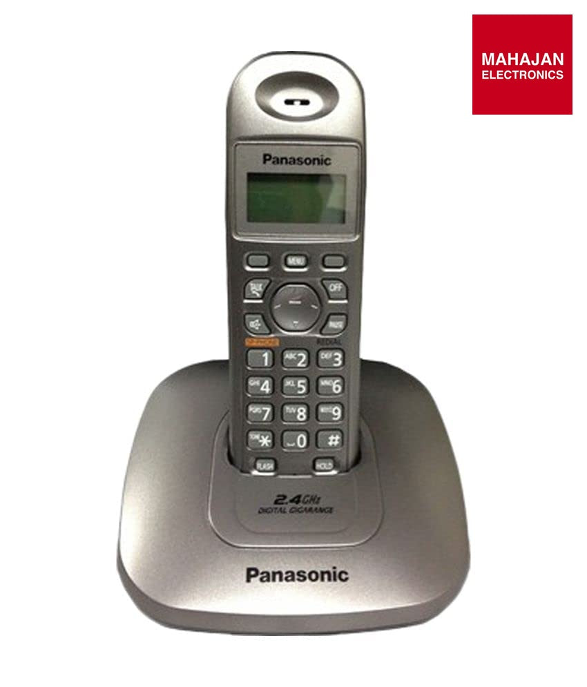 Panasonic KX-TG3611SXM Cordless Landline Phone (Metallic) – Mahajan Electronics image 2