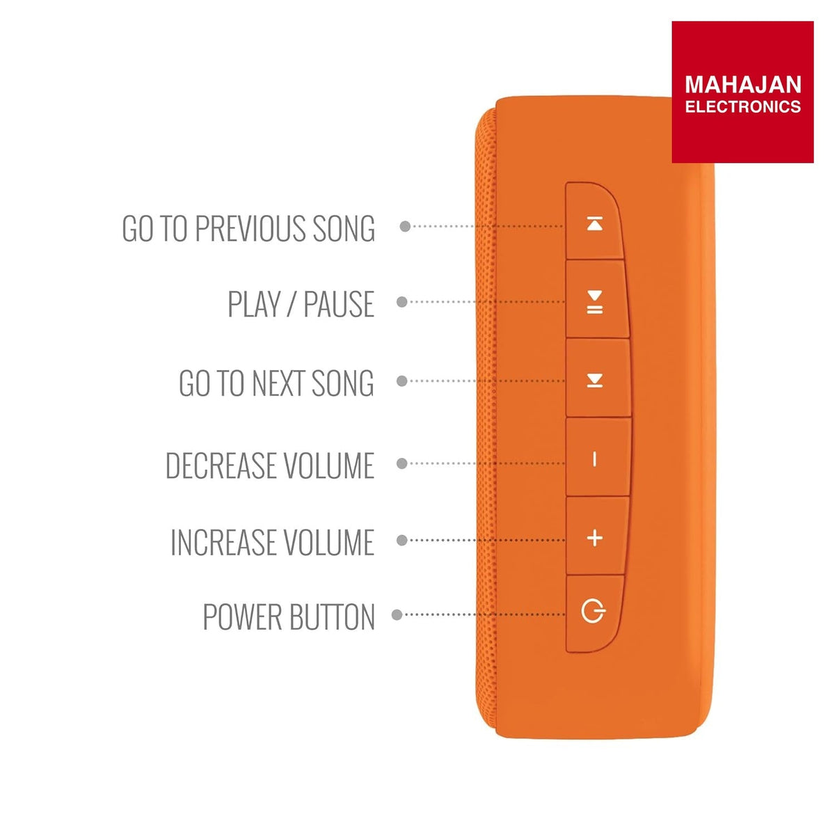 Saregama Carvaan Mini Bhakti- Music Player with Bluetooth/FM/AM/AUX (Orange) โ Mahajan Electronics image 5 โ Mahajan Electronics Online.