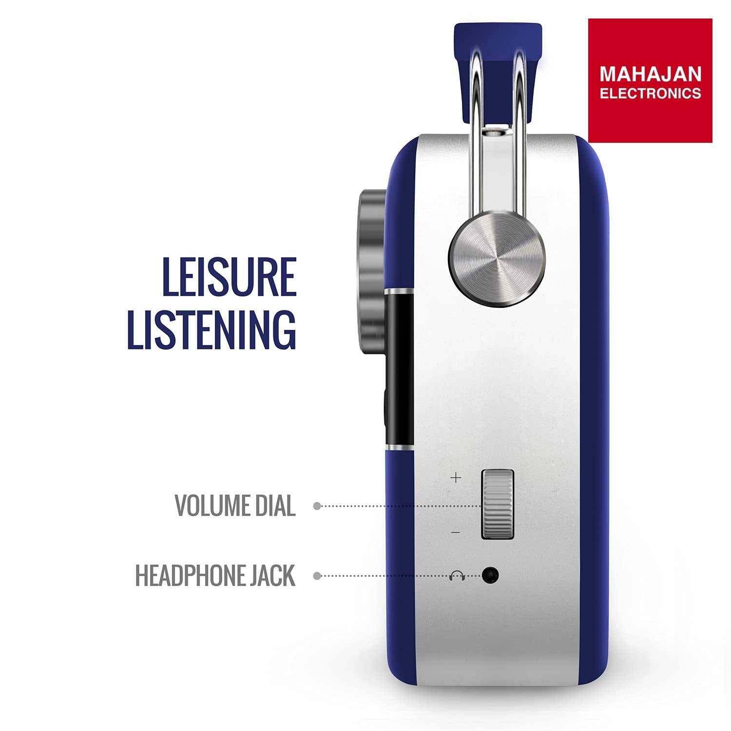 Saregama Carvaan Premium HIndi- Portable Music Player with 5000 Preloaded Songs, FM/BT/AUX (Royal Blue) – Mahajan Electronics Online.