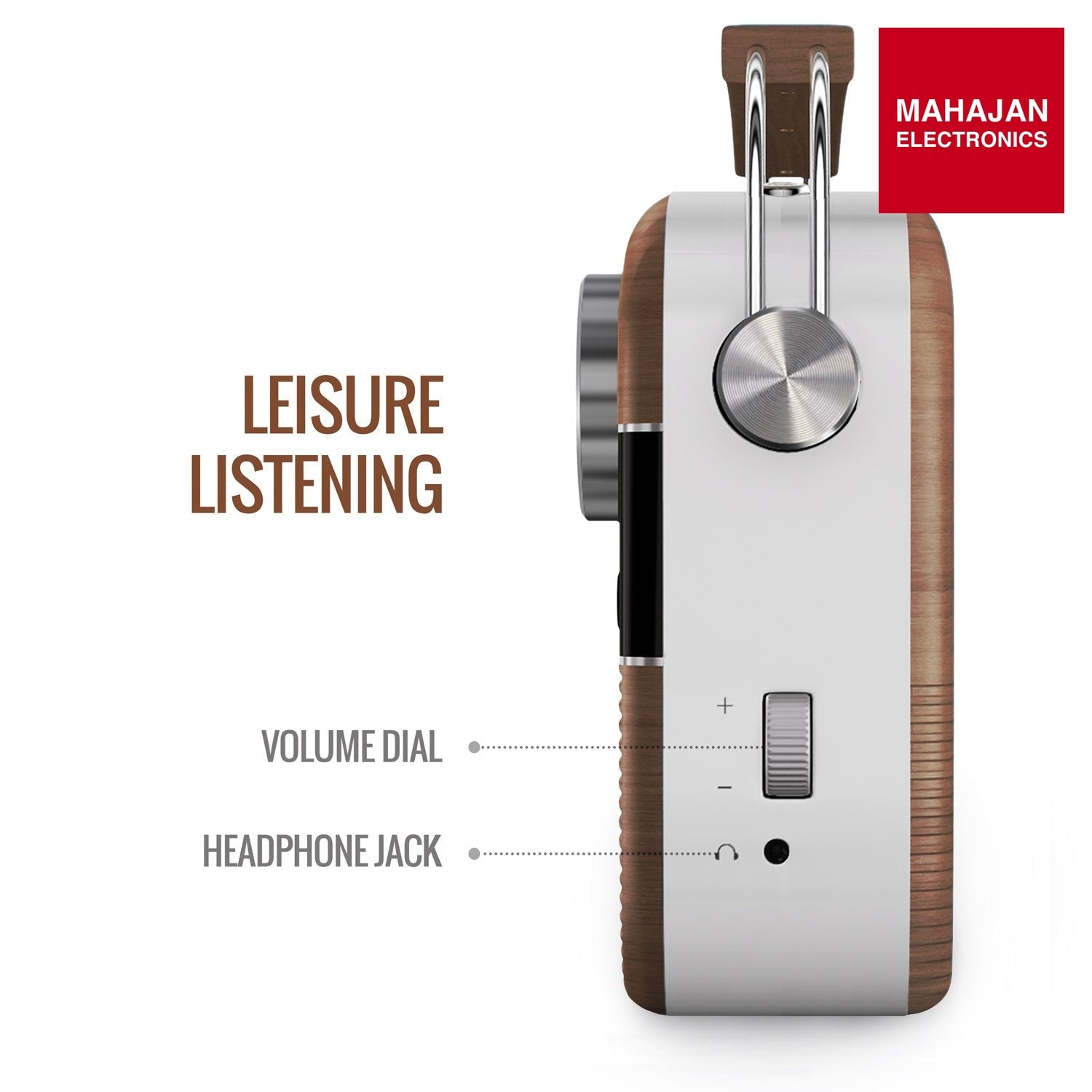 Saregama SC03 Carvaan Hindi - Portable Music Player with 5000 Preloaded Songs, FM/BT/AUX (Oak Wood Brown) – Mahajan Electronics image 5