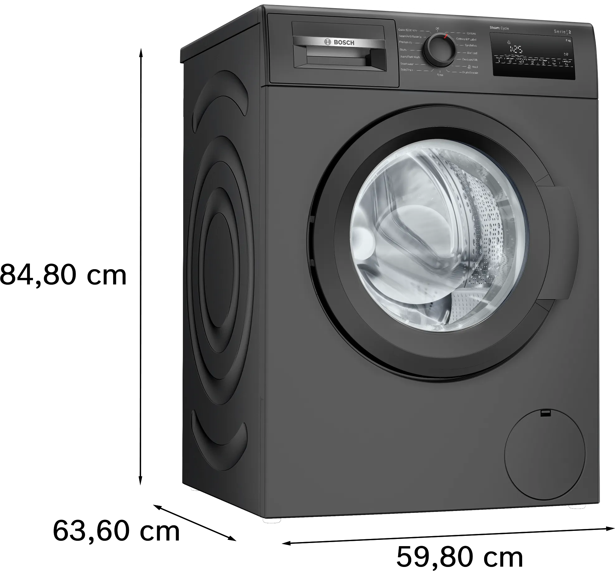 BOSCH WAJ2826DIN Series 2 washing machine, front loader 8 kg 1400 rpm Mahajan Electronics online