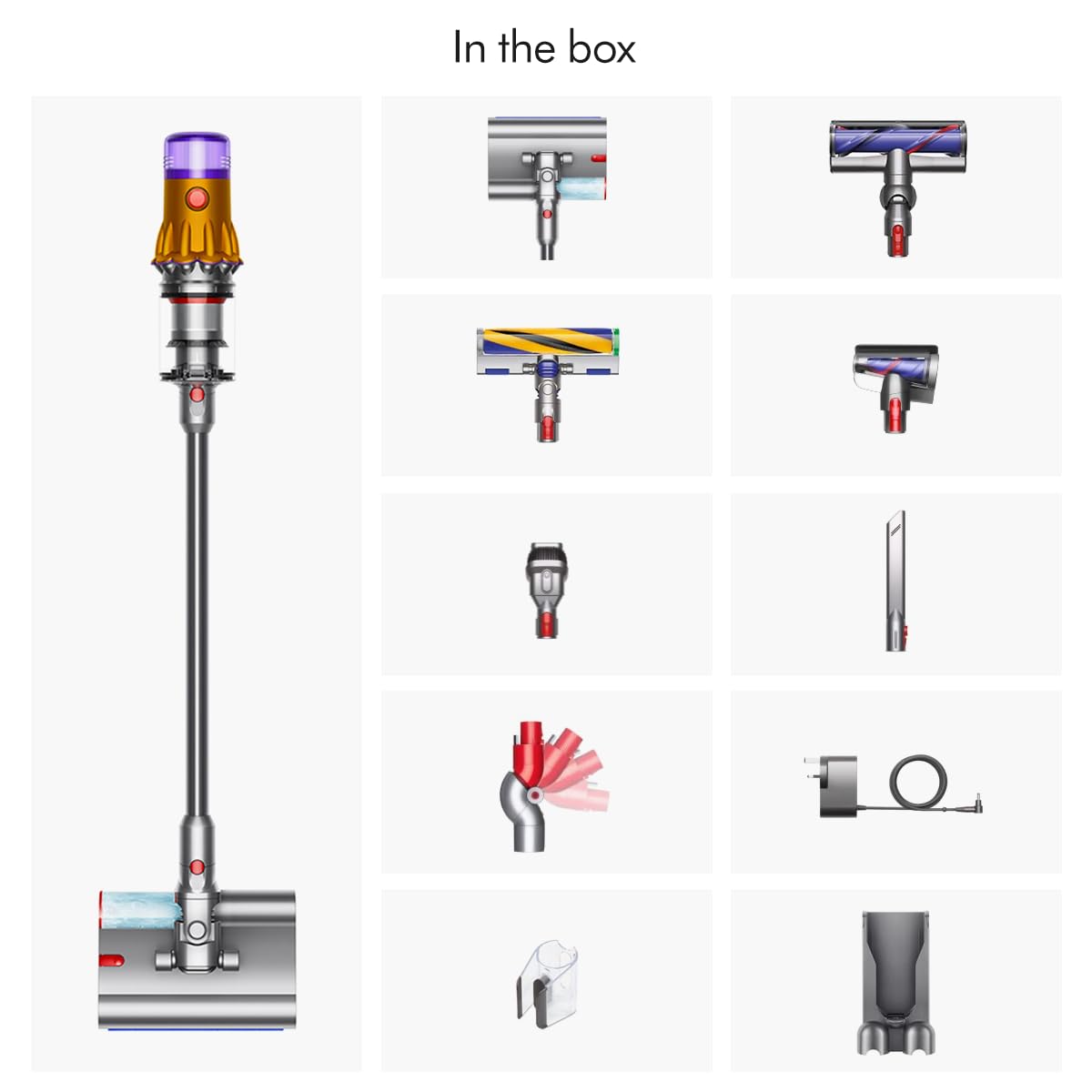 Dyson V12 Detect Slim Submarine Cordless Vacuum Cleaner Complete | All-in-one Wet & Dry Vacuum| Illumination for Hidden dust|150 Airwatts,60 mins runtime (V12 Submarine New (Yellow)SV 46 YLWKNL IN) Dyson