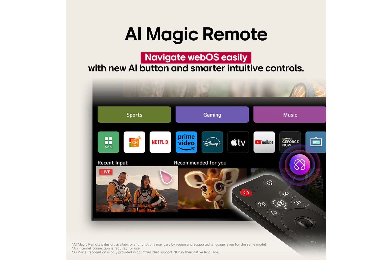 LG 43UA83006LA 43 Inch 4K UHD AI Smart TV (2025 Model) | α7 AI Processor Gen8, HDR10, Filmmaker Mode, Dolby Atmos, webOS 25