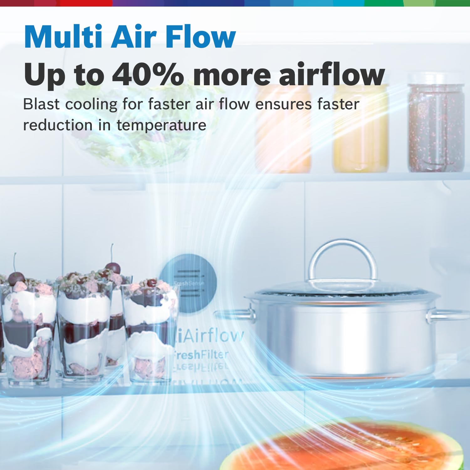 Bosch CMC33S03NI MaxFlex Convert 303L 3 Star Inverter Frost Free Triple Door Refrigerator ( 8-in-1 Convertible, UV Protected Body Shield, VitaFresh Technology, Adaptive UI, Sparkly Steel) Mahajan Electronics Online