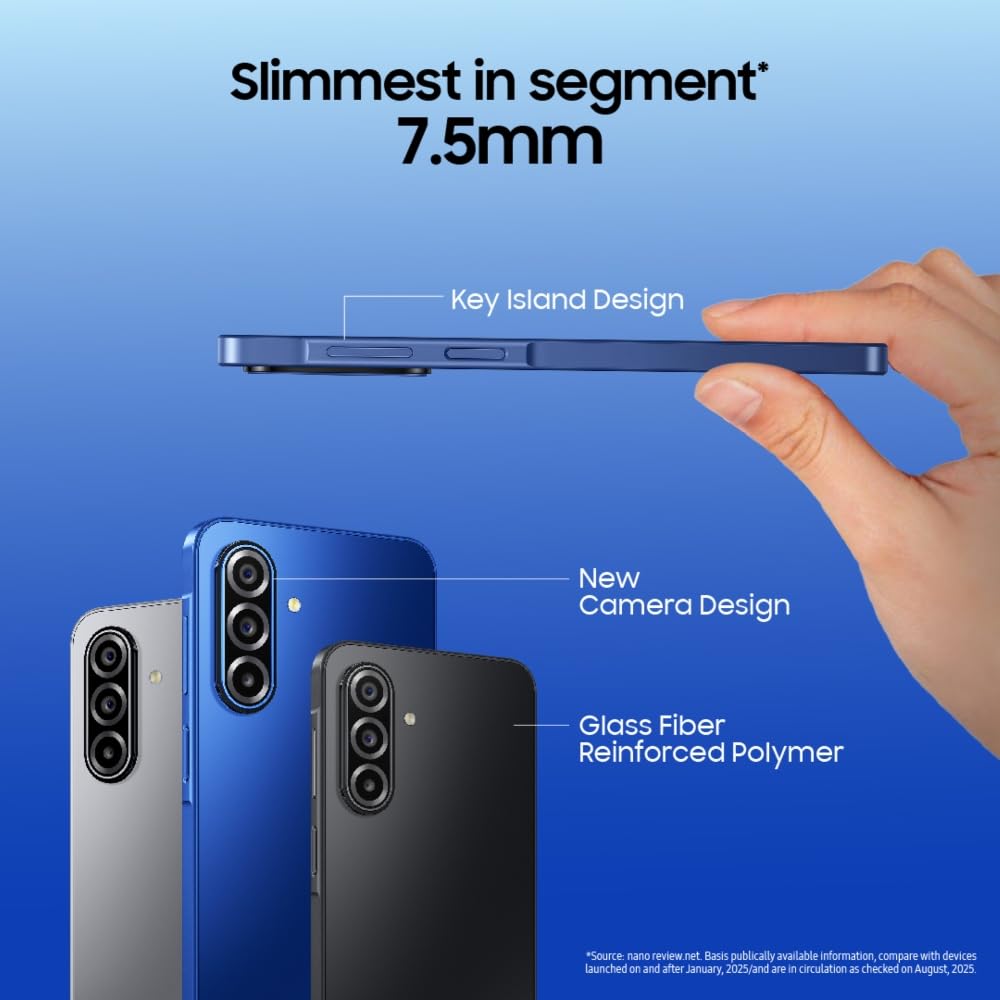 Samsung Galaxy A17 5G (Blue, 8GB RAM, 256GB Storage) | with Travel Adapter | 50 MP No Shake Camera | Gemini Live | Circle to Search | Super AMOLED | Corning Gorilla Glass Victus | 7.5mm Sleek | AI Mahajan Electronics Online