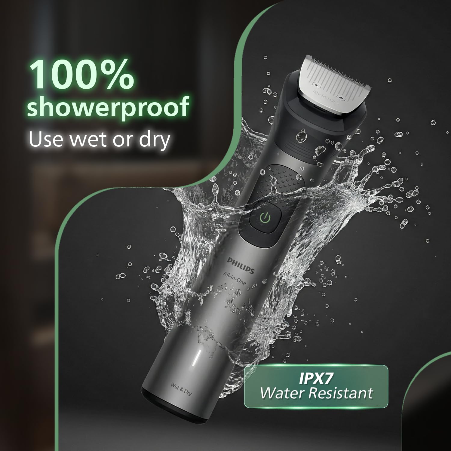 Philips MG7922 India's No.1 Men's Trimmer* | Ultimate Precision | BeardSense Technology- Scans 125x/sec, adapts to density | All-in-One Full body Grooming Kit | 120min runtime | IPX7 | 5yr warranty* Philips