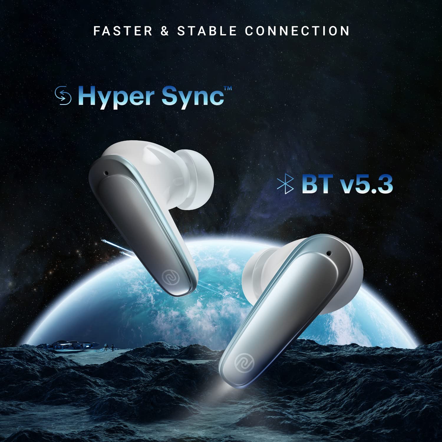 Noise Buds X Truly Wireless in-Ear Earbuds with ANC(Upto 25dB), 35H Playtime, 12mm Driver, BT v5.3 (Snow White) - Mahajan Electronics Online