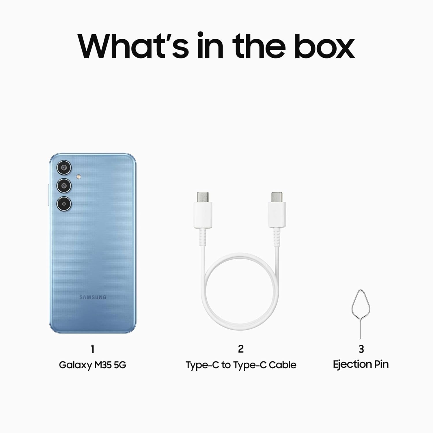 Samsung Galaxy M35 5G (Daybreak Blue,8GB RAM,128GB Storage)| Corning Gorilla Glass Victus+| AnTuTu Score 595K+ | Vapour Cooling Chamber | 6000mAh Battery | 120Hz Super AMOLED Display| Without Charger Mahajan Electronics Online