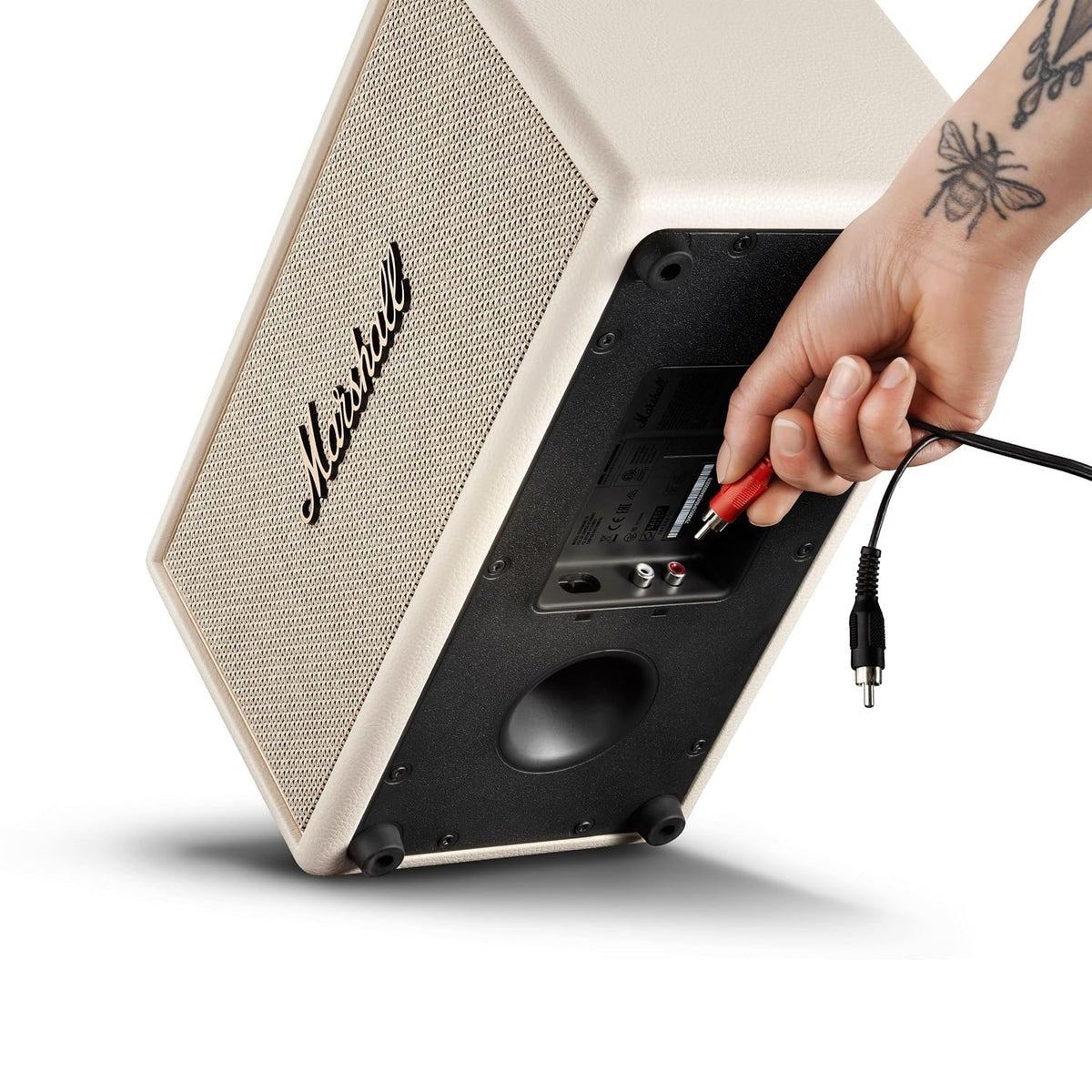 Marshall Stanmore IV Wired Connectivity Home Speaker with Bluetooth 5.3 with Auracast & RCA or 3.5mm Input - Cream Marshall