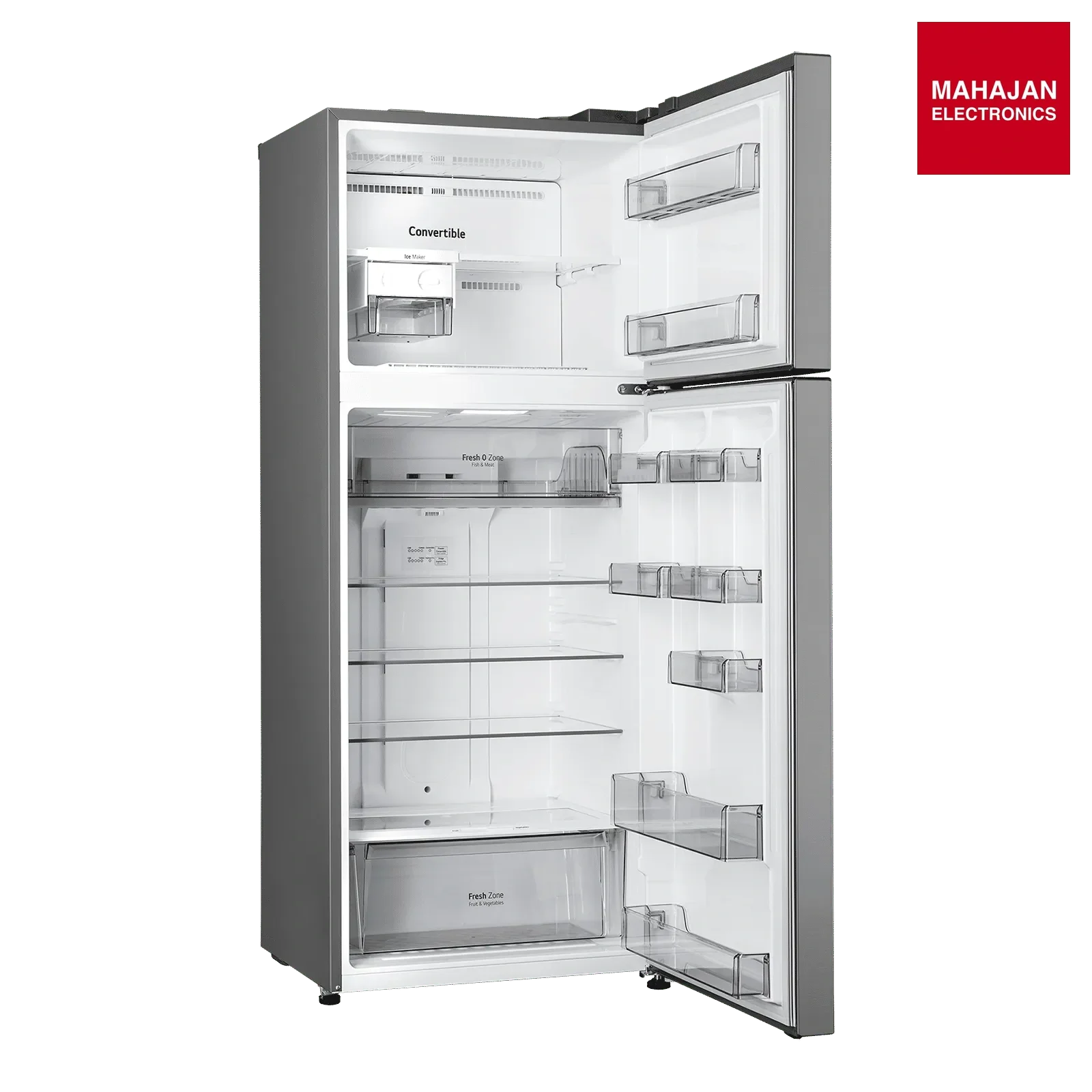 LG GLT4416CCPZ 446 Litres 1 Star Frost Free Double Door Convertible Refrigerator with Multi Air Flow ( Shiny β Mahajan Electronics Online.