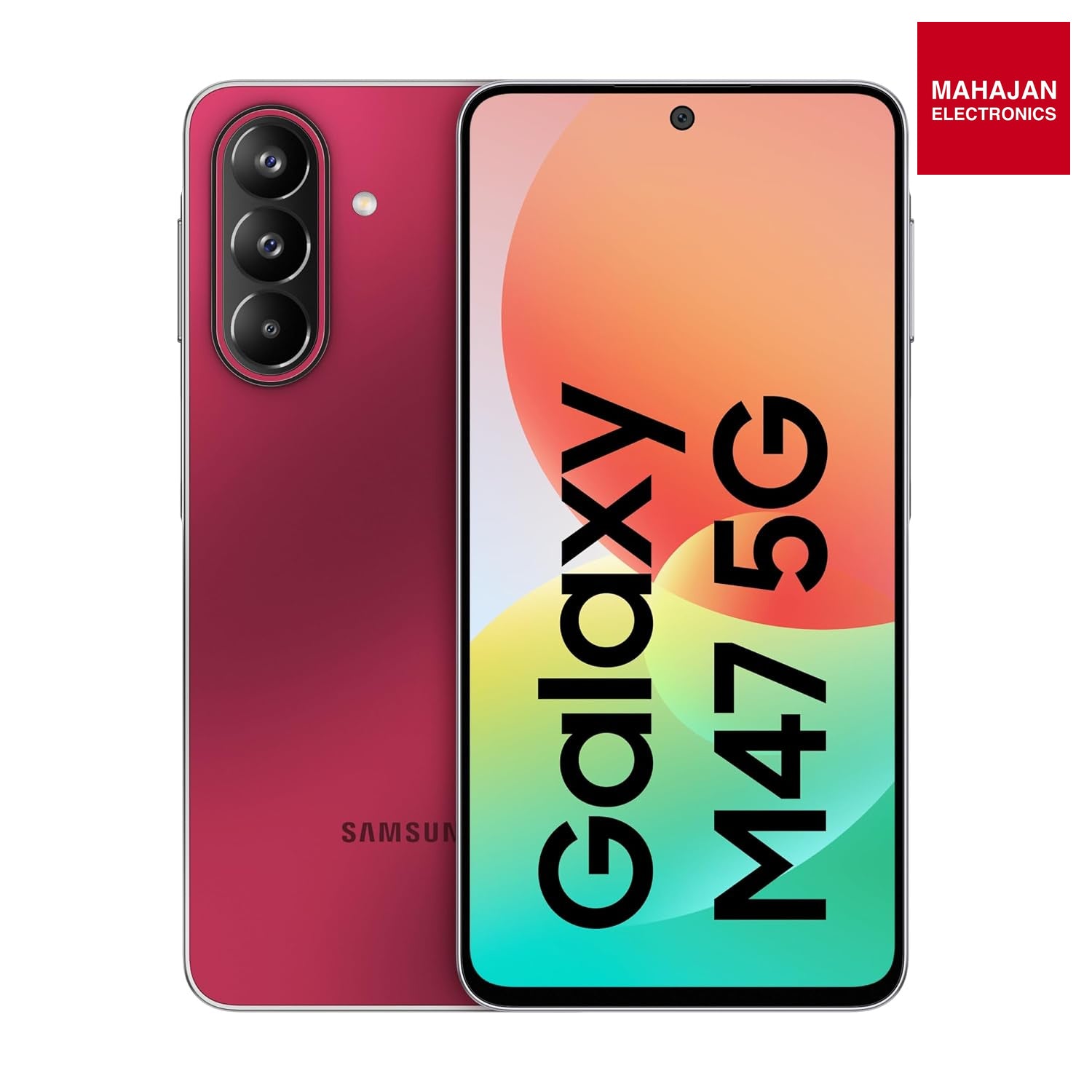 Samsung Galaxy M47 5G (Rogue Red, 6GB RAM, 128GB Storage)| Powerful Snapdragon Processor| Fast LPDDR5x – Mahajan Electronics Online.