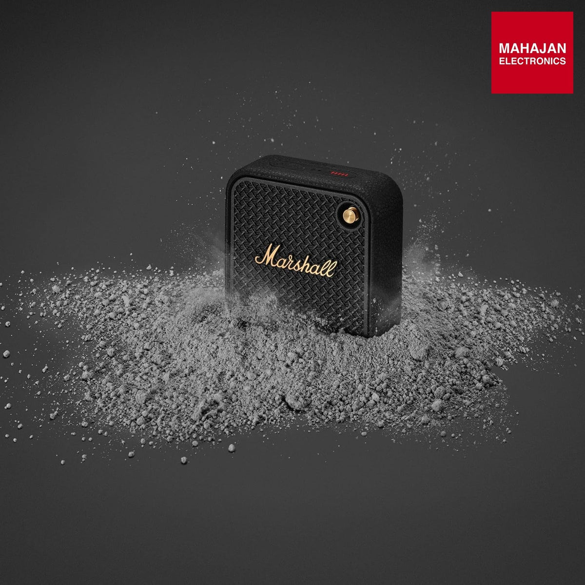 Marshall Willen II Portable Bluetooth Speaker with 17+ Hours of Portable Playtime, Dust & Waterproof (IP67) - Black & Brass – Mahajan Electronics Online.