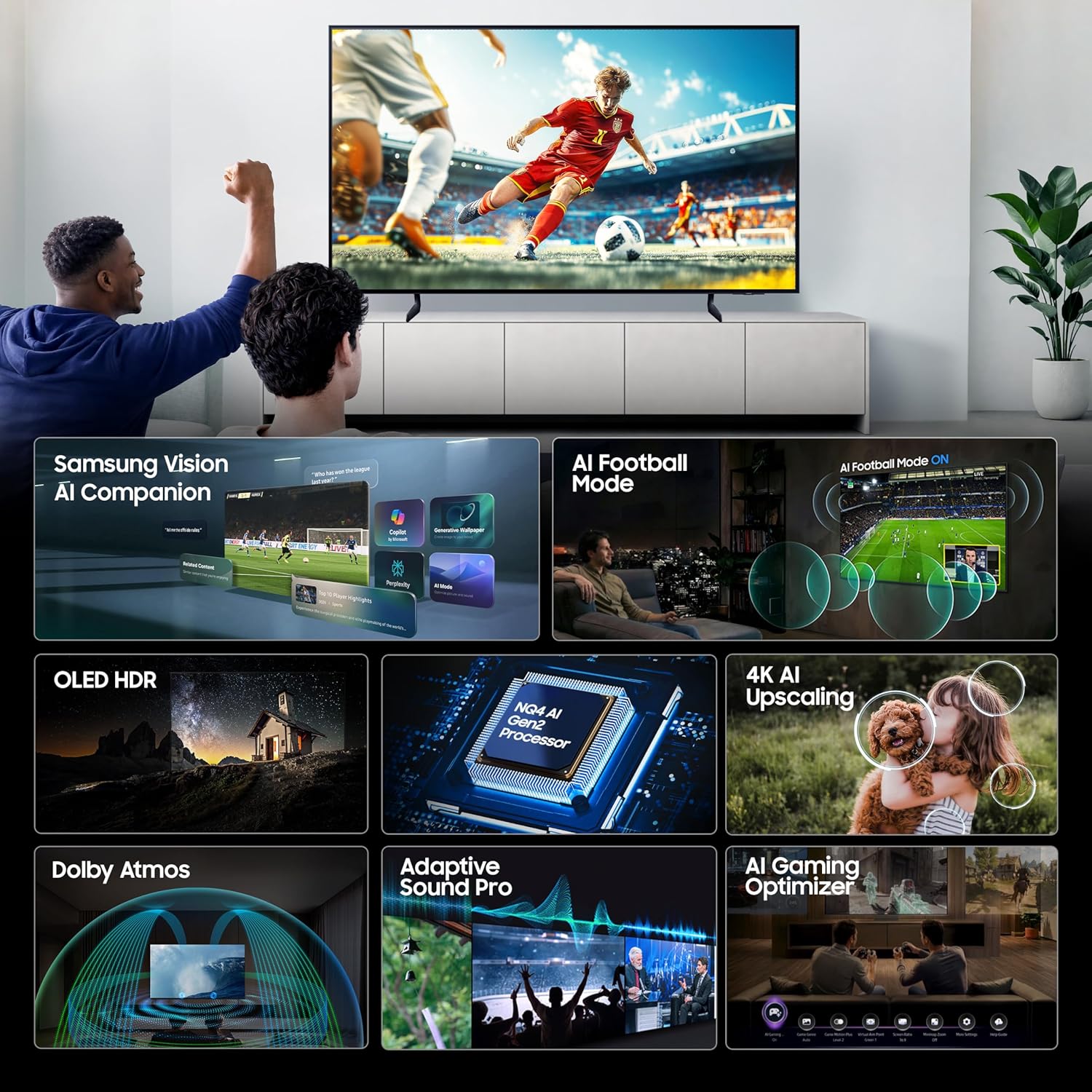 Samsung QA65S85HAELXL 65 inches OLED 4K Samsung Vision AI Smart TV Samsung online mahajan electronics