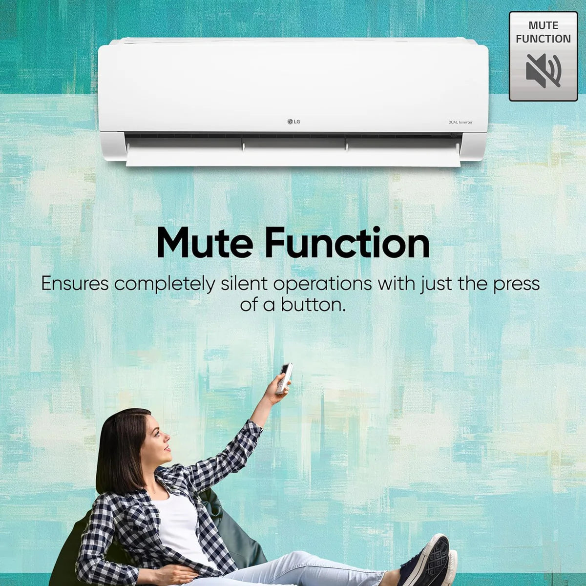 LG US-Q24SNXE 2.0 Ton 3 Star DUAL Inverter Split AC (Copper, AI Convertible 6-in-1 Cooling Mahajan Electronics Online
